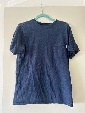 Saturdays NYC - Men’s Navy Speckle Pocket Tee